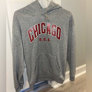 Cute Chicago sweatshirt grey/red